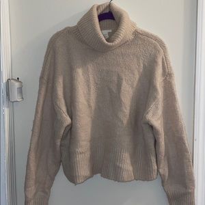 Tan Turtleneck Sweater